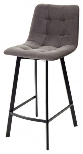 Полубарный стул CHILLI-QB SQUARE графит #14, велюр / черный каркас (H=66cm) М-City в Копейске - kopejsk.ok-mebel.com | фото 1
