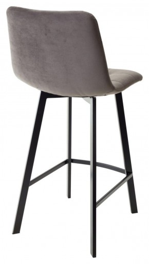 Полубарный стул CHILLI-QB SQUARE графит #14, велюр / черный каркас (H=66cm) М-City в Копейске - kopejsk.ok-mebel.com | фото 3