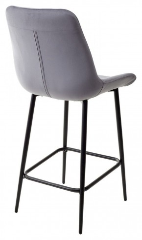 Полубарный стул ХОФМАН, цвет H-14 Серый, велюр / черный каркас H=63cm М-City в Копейске - kopejsk.ok-mebel.com | фото 5