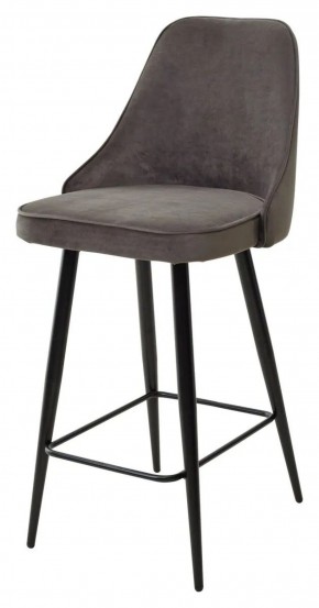 Полубарный стул NEPAL-PB ГРАФИТ #14, велюр/ черный каркас (H=68cm) М-City в Копейске - kopejsk.ok-mebel.com | фото