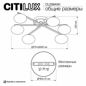 Потолочная люстра Citilux Atman Smart CL226A161 в Копейске - kopejsk.ok-mebel.com | фото 9