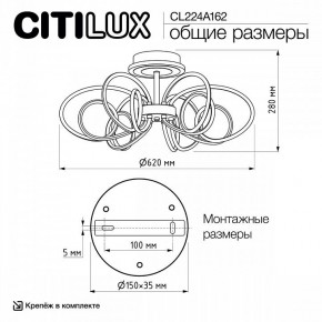 Потолочная люстра Citilux Salma Smart CL224A162 в Копейске - kopejsk.ok-mebel.com | фото 12