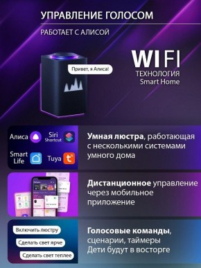 Потолочная люстра Natali Kovaltseva OLIMP LED SMART 84005 в Копейске - kopejsk.ok-mebel.com | фото 7