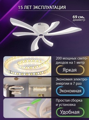 Потолочная люстра Natali Kovaltseva VIO LED LAMPS 81453 в Копейске - kopejsk.ok-mebel.com | фото 5