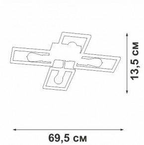 Потолочная люстра Vitaluce V3031 V3031-7/4PL в Копейске - kopejsk.ok-mebel.com | фото 4