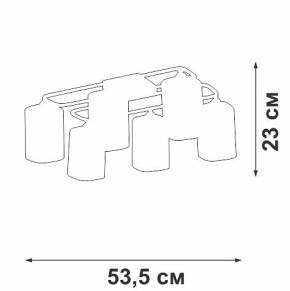Потолочная люстра Vitaluce V3092 V3092-1/6PL в Копейске - kopejsk.ok-mebel.com | фото 4