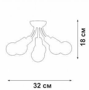 Потолочная люстра Vitaluce V3927 V3927-1/6PL в Копейске - kopejsk.ok-mebel.com | фото 6