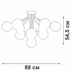 Потолочная люстра Vitaluce V42870 V42870-8/10PL в Копейске - kopejsk.ok-mebel.com | фото