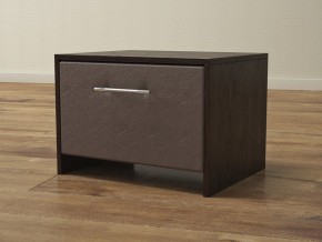 PROxSON Тумба Varna (ЛДСП Венге+экокожа Дуб венге с коричневым) 51x40 в Копейске - kopejsk.ok-mebel.com | фото