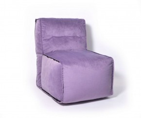 Прямое модульное бескаркасное кресло Комфорт (Фиолет велюр) в Копейске - kopejsk.ok-mebel.com | фото