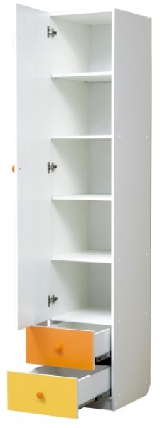Шкаф 1-но дверный с ящиками и зеркалом Радуга (400) в Копейске - kopejsk.ok-mebel.com | фото 2