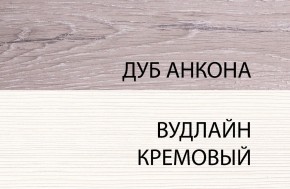 Шкаф 1DT P, OLIVIA, цвет вудлайн крем/дуб анкона в Копейске - kopejsk.ok-mebel.com | фото 1