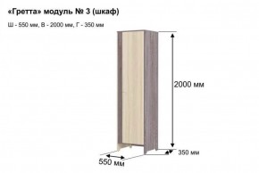 Шкаф 2-х створчатый "Гретта 3" в Копейске - kopejsk.ok-mebel.com | фото 6