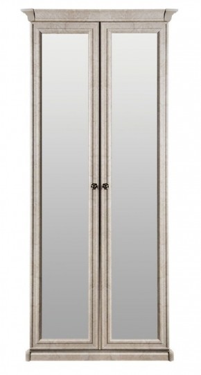 Шкаф 2-х створчатый с зеркалом Афина (крем корень) в Копейске - kopejsk.ok-mebel.com | фото