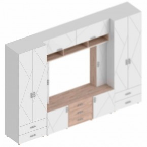 Шкаф 2-ств. с 2-мя ящиками с полками "Сандра" 800 в Копейске - kopejsk.ok-mebel.com | фото 2