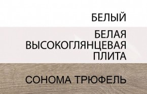 Шкаф 3D/TYP 22A, LINATE ,цвет белый/сонома трюфель в Копейске - kopejsk.ok-mebel.com | фото 3