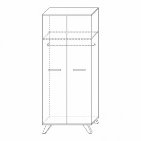 Шкаф для одежды 800 Вега Скандинавия в Копейске - kopejsk.ok-mebel.com | фото 8