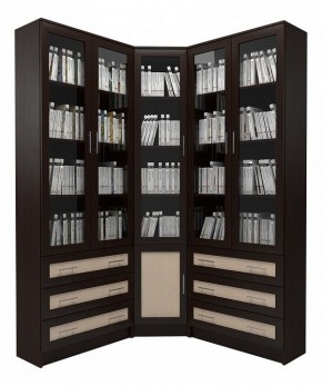 Шкаф книжный Мебелайн-55 в Копейске - kopejsk.ok-mebel.com | фото
