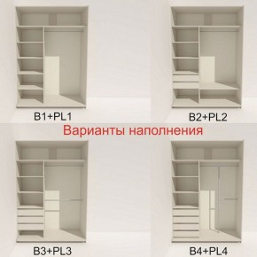 Шкаф-купе 1600 серии SOFT D1+D3+B2+PL1 (2 ящика+1штанга) профиль «Графит» в Копейске - kopejsk.ok-mebel.com | фото 5