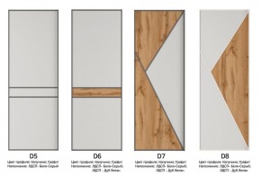 Шкаф-купе 1600 серии SOFT D8+D2+B2+PL4 (2 ящика+F обр.штанга) профиль «Графит» в Копейске - kopejsk.ok-mebel.com | фото 10