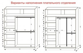 Шкаф-купе 1800 серии SOFT D1+D3+B2+PL1 (2 ящика+1штанга) профиль «Графит» в Копейске - kopejsk.ok-mebel.com | фото 7