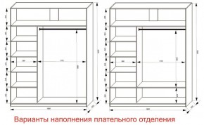 Шкаф-купе 1800 серии SOFT D6+D4+B2+PL2 (2 ящика+1штанга+1 полка) профиль «Капучино» в Копейске - kopejsk.ok-mebel.com | фото 8