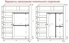 Шкаф-купе 1800 серии SOFT D8+D2+B2+PL4 (2 ящика+F обр.штанга) профиль «Графит» в Копейске - kopejsk.ok-mebel.com | фото 8