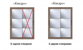 Шкаф-купе №19 Серия 3 Квадро (1700) Ясень Анкор светлый в Копейске - kopejsk.ok-mebel.com | фото 3