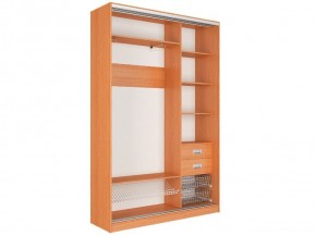 Шкаф-купе Джонни 1500 вариант 3 (ЛДСП/Зеркало) в Копейске - kopejsk.ok-mebel.com | фото 2