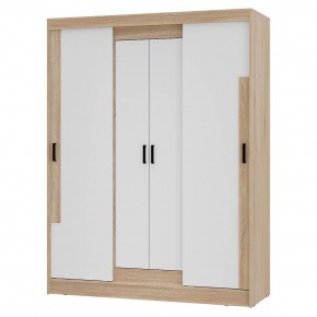 Шкаф-купе Смарт ШКК-06 (дуб сонома/белый) в Копейске - kopejsk.ok-mebel.com | фото 2