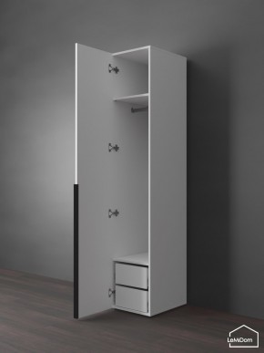 Шкаф Linnea MHR-1-3 2050х400х510 (Белый-М 11.1.2) в Копейске - kopejsk.ok-mebel.com | фото 5
