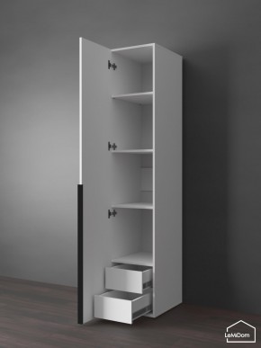 Шкаф Linnea MHR-1-3 2050х400х510 (Белый-М 11.1.2) в Копейске - kopejsk.ok-mebel.com | фото 6