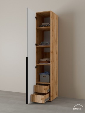 Шкаф Linnea MHR-1-4 2050х400х510 (ДВ-М 11.1.25) в Копейске - kopejsk.ok-mebel.com | фото 5