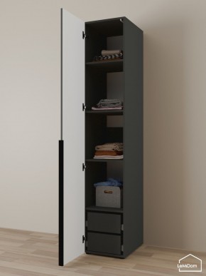 Шкаф Linnea MHR-1-4 2050х400х510 (Графит-М 11.1.25) в Копейске - kopejsk.ok-mebel.com | фото 5