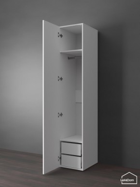 Шкаф Linnea MHR-1PO-3 2050х400х510 (Белый-М 11.1.1) в Копейске - kopejsk.ok-mebel.com | фото 4