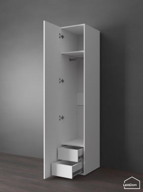 Шкаф Linnea MHR-1PO-3 2050х400х510 (Белый-М 11.1.1) в Копейске - kopejsk.ok-mebel.com | фото 5