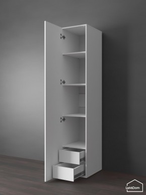 Шкаф Linnea MHR-1PO-4 2050х400х510 (Белый-М 11.1.1) в Копейске - kopejsk.ok-mebel.com | фото 4