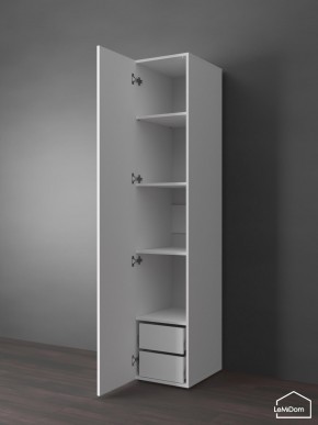 Шкаф Linnea MHR-1PO-4 2050х400х510 (Белый-М 11.1.1) в Копейске - kopejsk.ok-mebel.com | фото 5