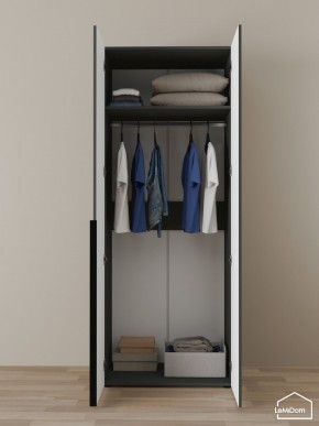 Шкаф Linnea MHR-2 2050х800х510 (Графит-М 11.1.25) в Копейске - kopejsk.ok-mebel.com | фото 4