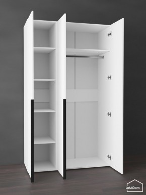 Шкаф Linnea MHR-3-1 2050х1200х510 (Белый-М 11.1.2) в Копейске - kopejsk.ok-mebel.com | фото 4
