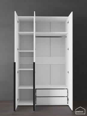 Шкаф Linnea MHR-3-2 2050х1200х510 (Белый-М 11.1.2) в Копейске - kopejsk.ok-mebel.com | фото 5