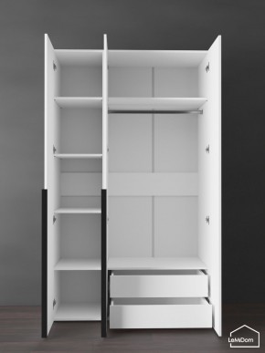 Шкаф Linnea MHR-3-2 2050х1200х510 (Белый-М 11.1.2) в Копейске - kopejsk.ok-mebel.com | фото 6