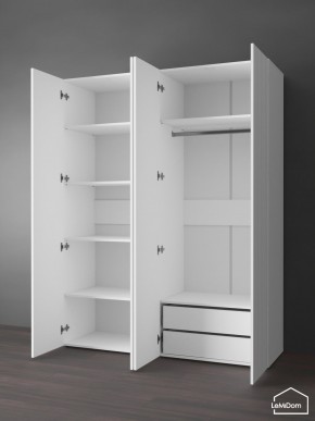 Шкаф Linnea MHR-4PO-2 2050х1600х510 (Белый-М 11.1.2) в Копейске - kopejsk.ok-mebel.com | фото 5