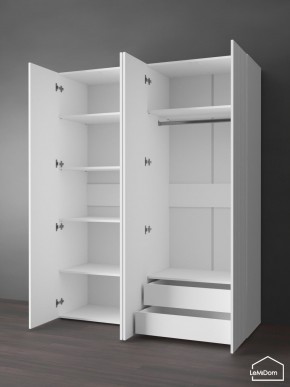 Шкаф Linnea MHR-4PO-2 2050х1600х510 (Белый-М 11.1.2) в Копейске - kopejsk.ok-mebel.com | фото 6