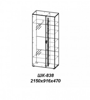 Шкаф Лотос ШК-838 Бодега белая в Копейске - kopejsk.ok-mebel.com | фото