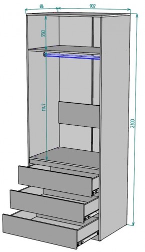 Шкаф Мальта H171 в Копейске - kopejsk.ok-mebel.com | фото 2