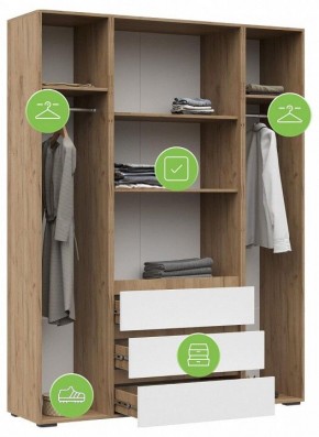 Шкаф платяной Элла в Копейске - kopejsk.ok-mebel.com | фото 4