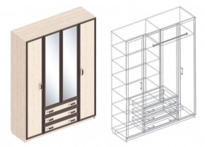 Шкаф "Наоми" 4-х створчатый в Копейске - kopejsk.ok-mebel.com | фото 3