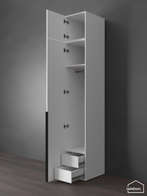 Шкаф с антресолью Linnea MHR-1A-3 2450х400х510 (Белый-М 11.1.2) в Копейске - kopejsk.ok-mebel.com | фото 6