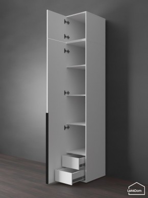 Шкаф с антресолью Linnea MHR-1A-4 2450х400х510 (Белый-М 11.1.2) в Копейске - kopejsk.ok-mebel.com | фото 5